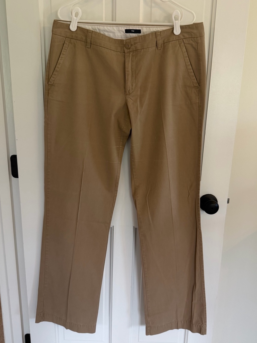 Gap Classic Khaki Pants Women’s 12 X-Long Celestial Taupe Bootcut Chinos